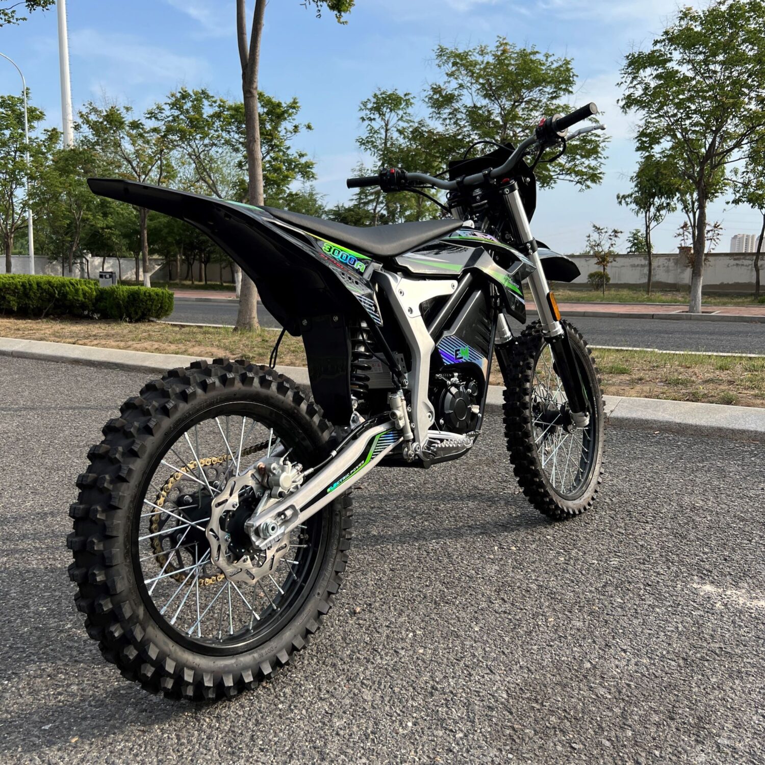 Electric dirt bike motorcycle