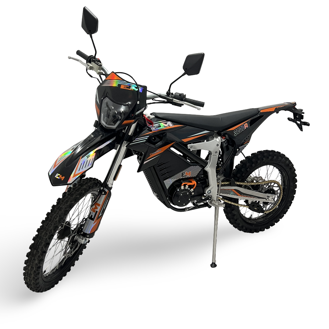 Road Legal Adult Electric Dirt Bike Motocross Black Orange