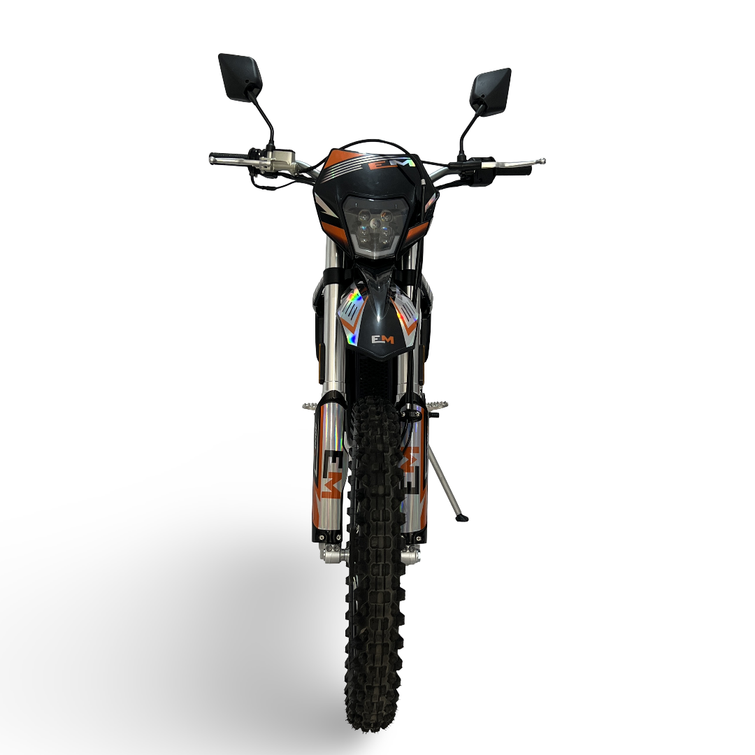 Road Legal Adult Electric Dirt Bike Motocross Black Orange
