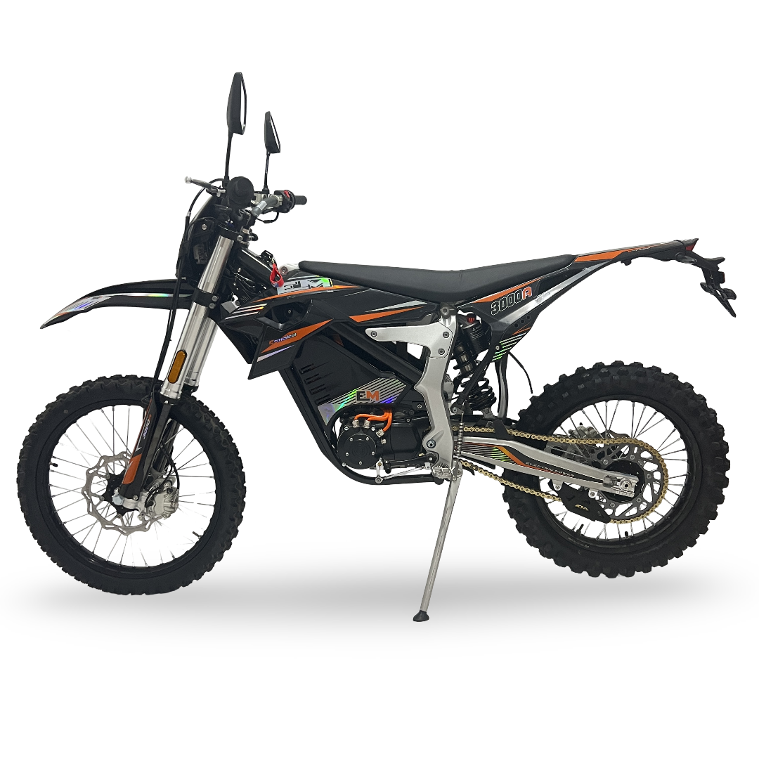 Road Legal Adult Electric Dirt Bike Motocross Black Orange