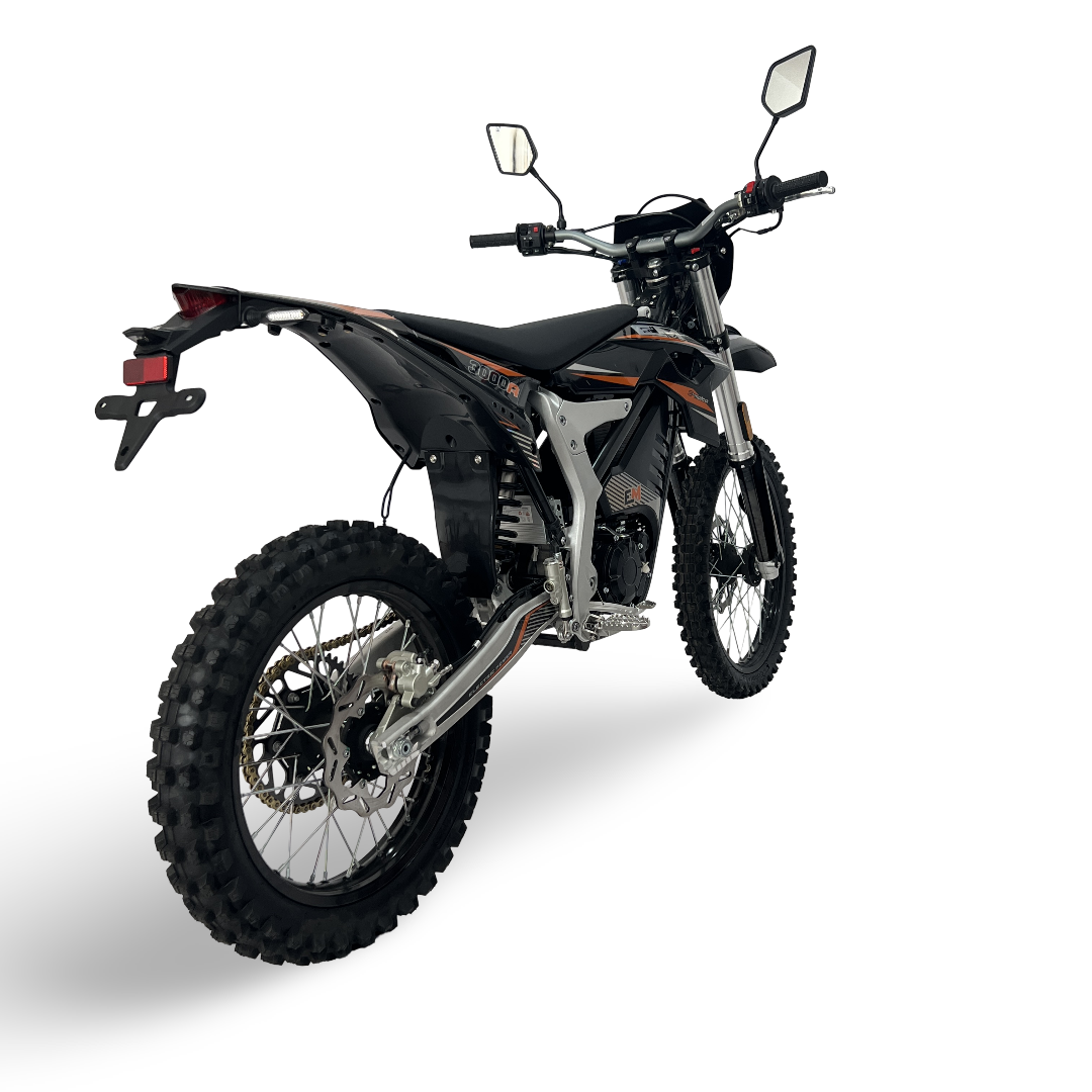 Road Legal Adult Electric Dirt Bike Motocross Black Orange