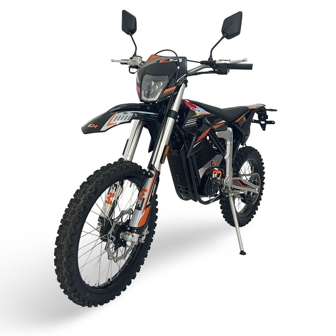 Road Legal Adult Electric Dirt Bike Motocross Black Orange