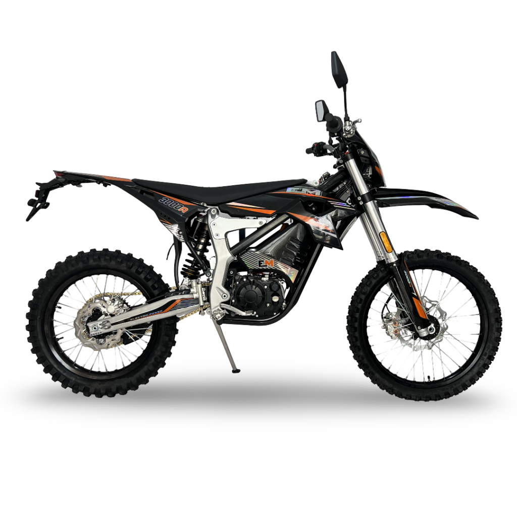 Road Legal Adult Electric Dirt Bike Motocross Black Orange