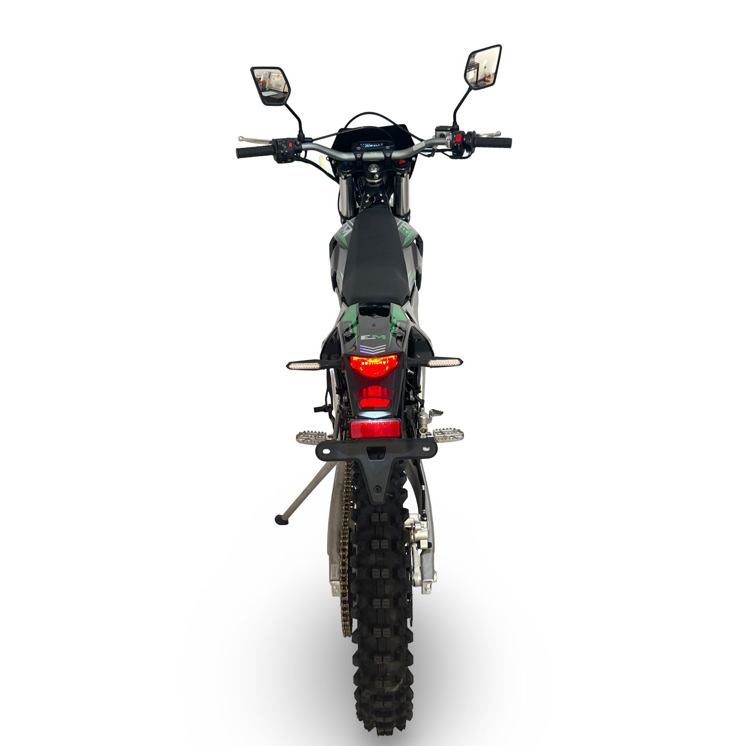 Road Legal Adult Electric Dirt Bike Motocross Black green