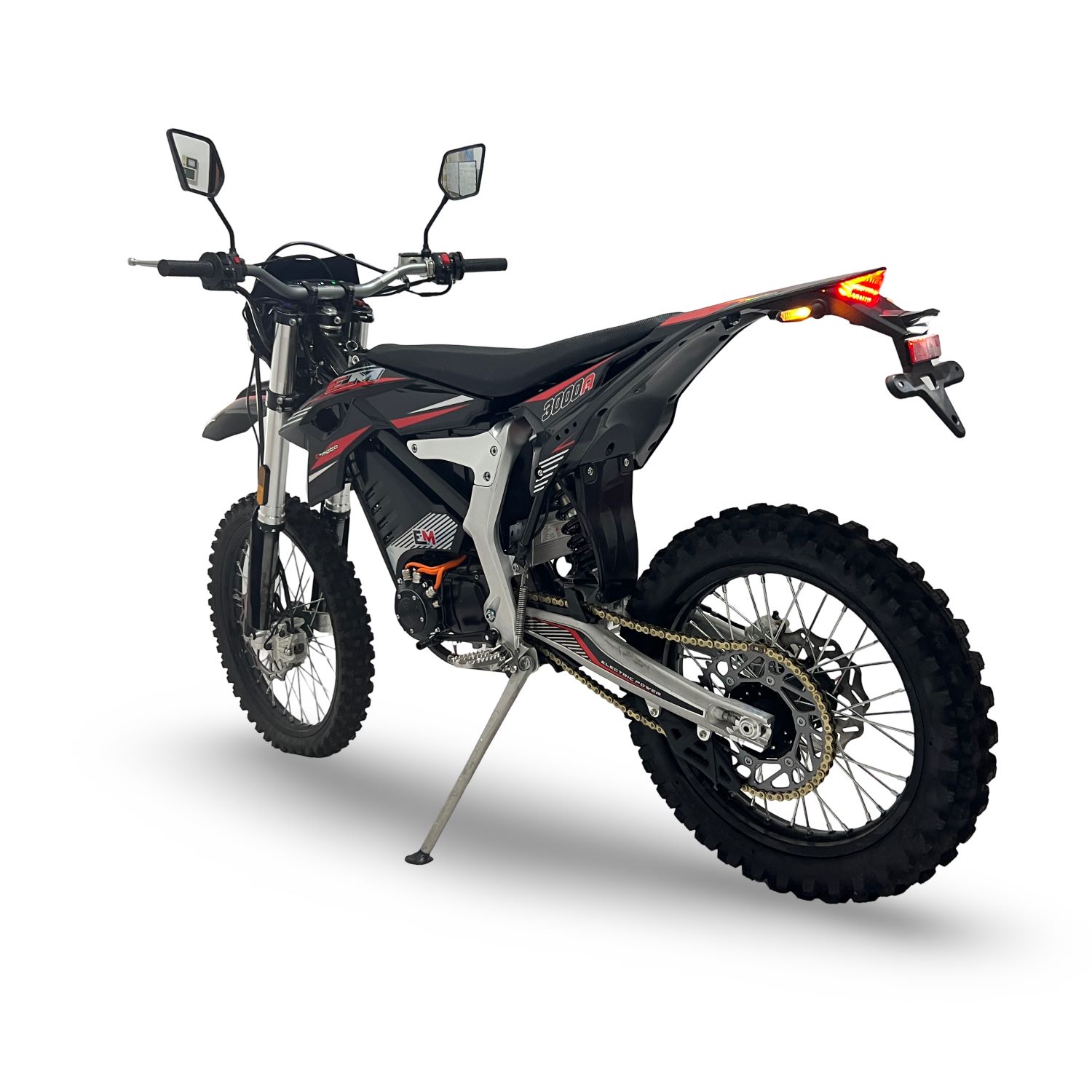 Road Legal Adult Electric Dirt Bike Motocross Black-Red