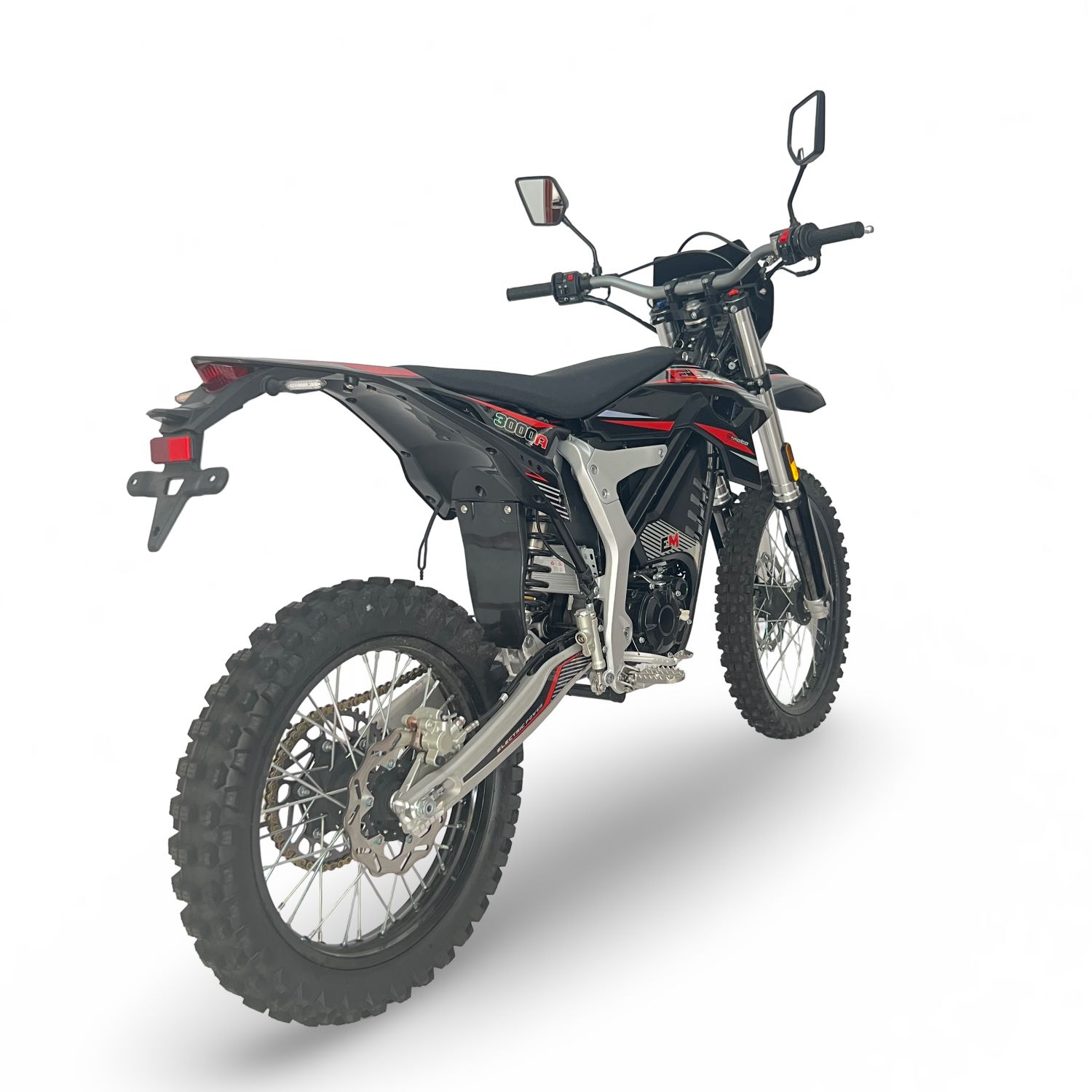 Road Legal Adult Electric Dirt Bike Motocross Black-Red