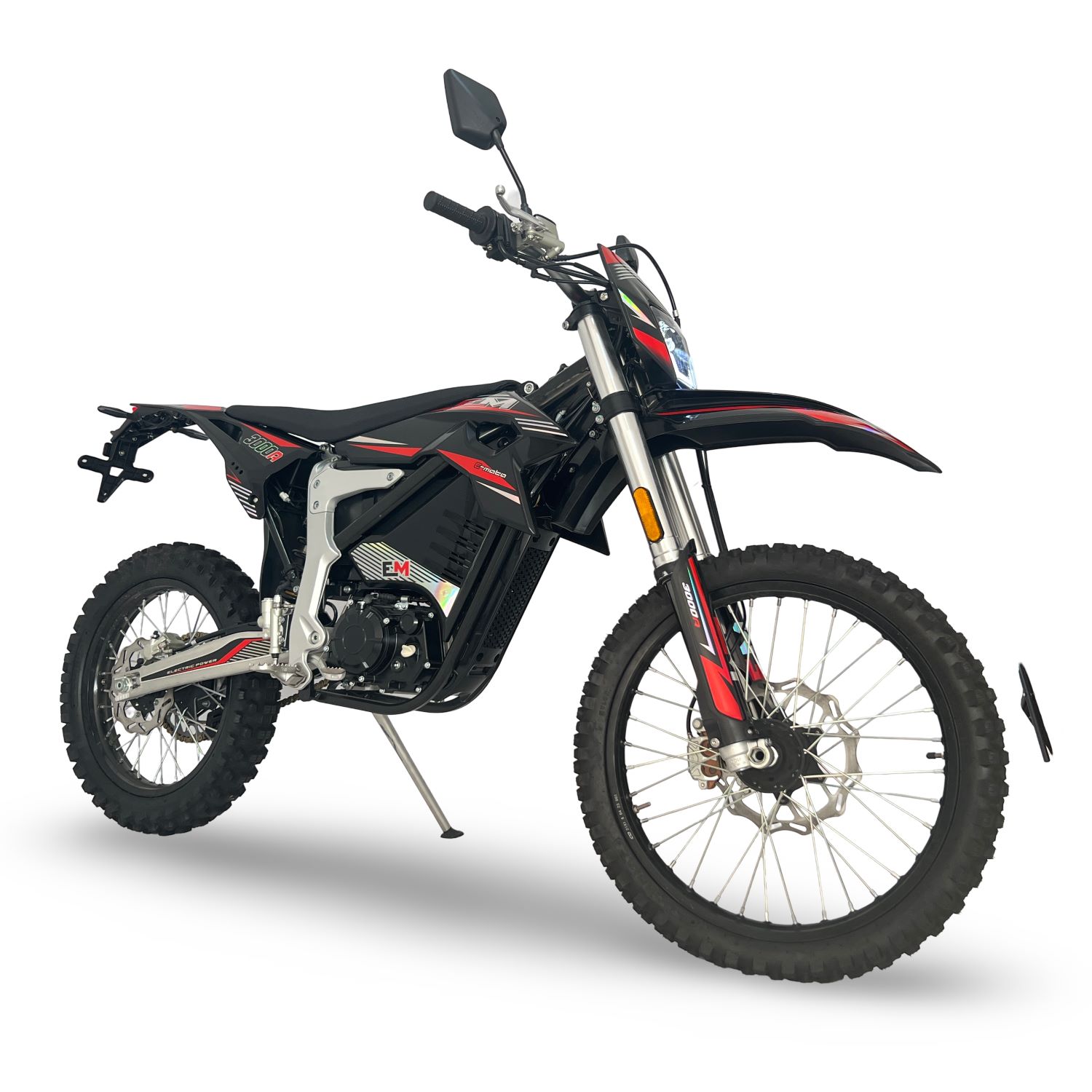 Road Legal Adult Electric Dirt Bike Motocross Black-Red