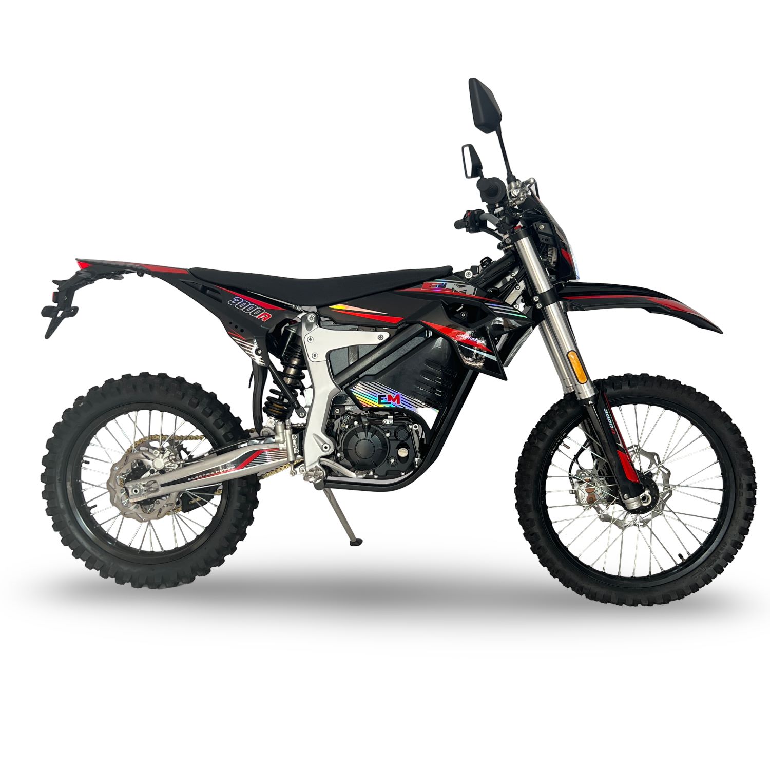 Road Legal Adult Electric Dirt Bike Motocross Black-Red