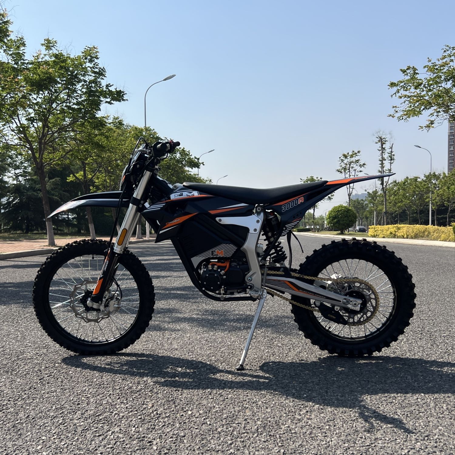 Adult Electric Dirt Bike Motocross Black Orange