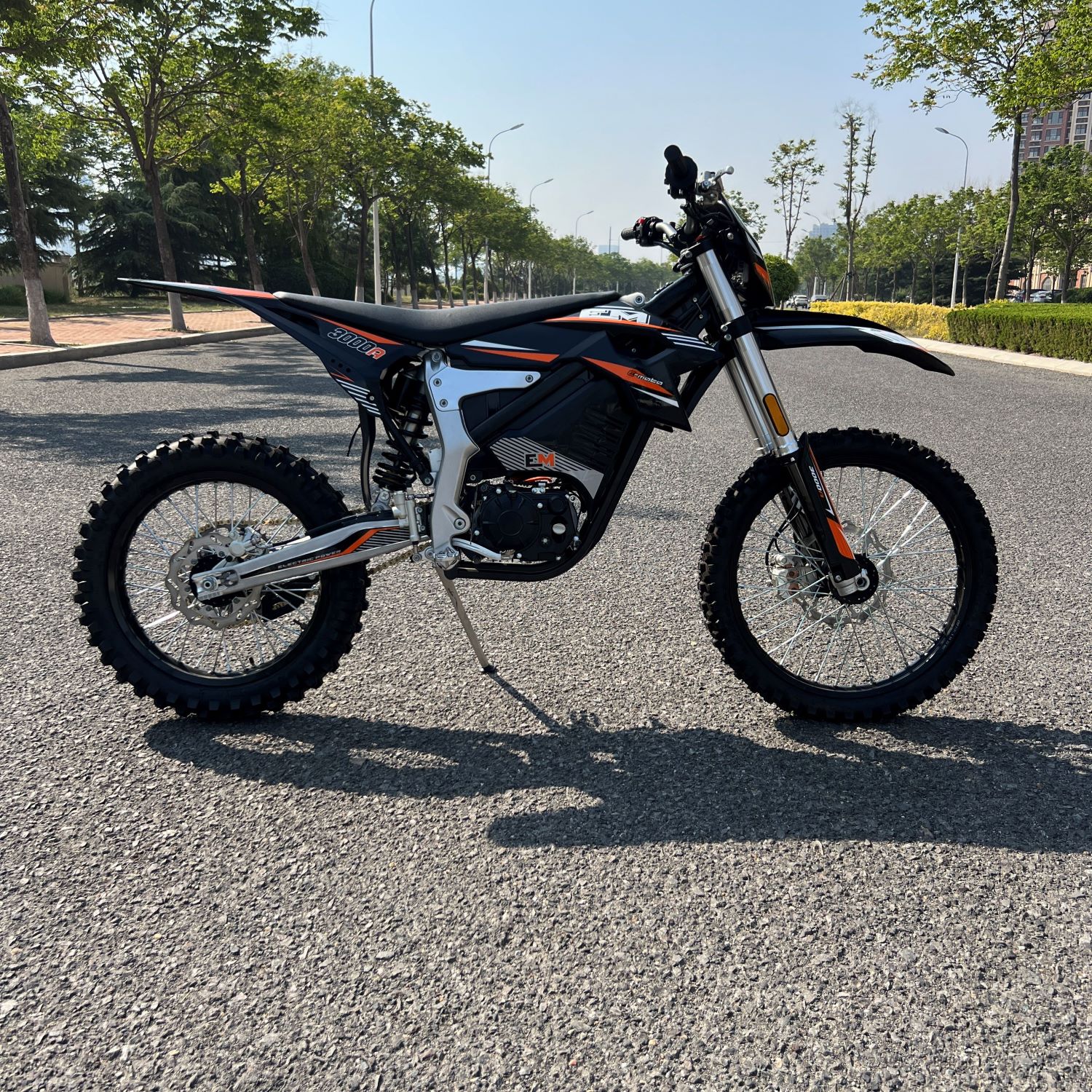 Adult Electric Dirt Bike Motocross Black Orange