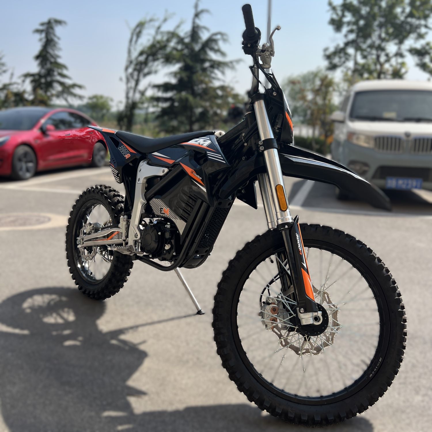 Adult Electric Dirt Bike Motocross Black Orange