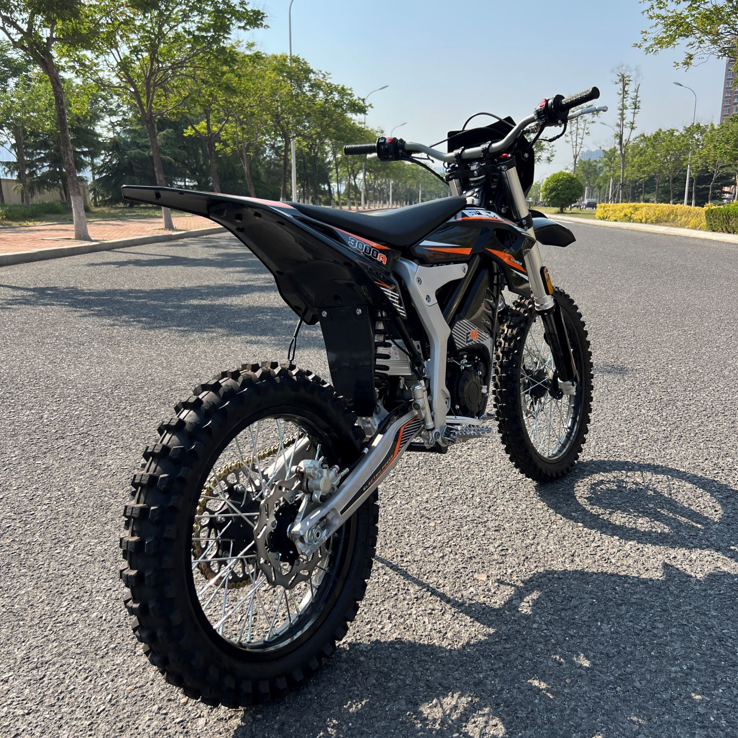 Adult Electric Dirt Bike Motocross Black Orange